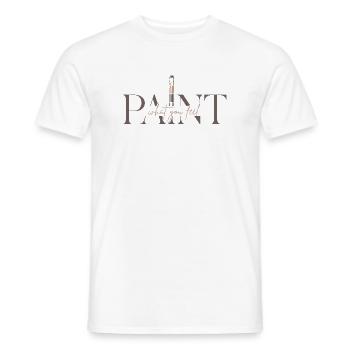 Male deine Gefühle – Kreativität & Kunst - Paint - Männer T-Shirt - Weiß - Vorne - AI Model Male 178 dark (178cm)