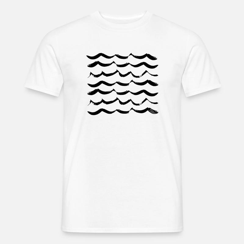 Die perfekte Welle - schwarz - Männer T-Shirt - Weiß