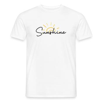 Sunrise Scribble Arc - Men's T-Shirt - white - Front - AI Model Male 178 dark (178cm)