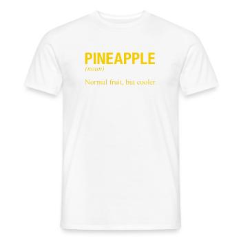PINEAPPLE Ananas - Men's T-Shirt - white - Front - AI Model Male 178 dark (178cm)