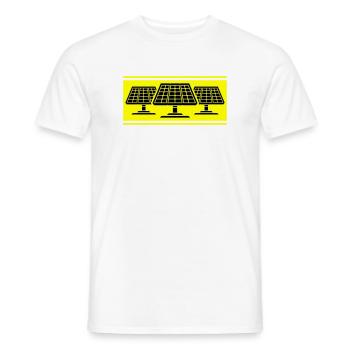 Solar Photovoltaik Panele - Männer T-Shirt - Weiß - Vorne - AI Model Male 178 dark (178cm)
