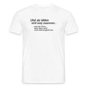 Scheidungsparty Prinzessin - Männer T-Shirt - Weiß - Vorne - AI Model Male 178 dark (178cm)