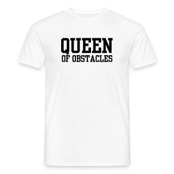 Queen of Obstacles - Men's T-Shirt - white - Front - AI Model Male 178 dark (178cm)
