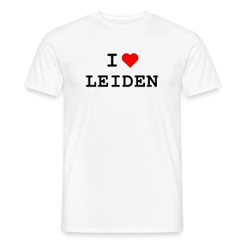 Ich liebe Leiden - I love Leiden - Männer T-Shirt - Weiß - Vorne - AI Model Male 178 dark (178cm)