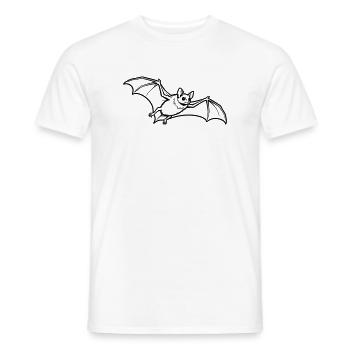 Fledermaus - Männer T-Shirt - Weiß - Vorne - AI Model Male 178 dark (178cm)