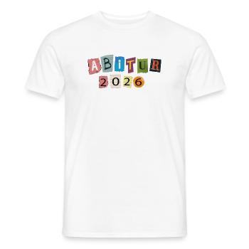 Abitur 2026 - Männer T-Shirt - Weiß - Vorne - AI Model Male 178 dark (178cm)