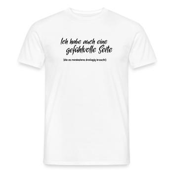 gefühlvolle Seite - Männer T-Shirt - Weiß - Vorne - AI Model Male 178 dark (178cm)
