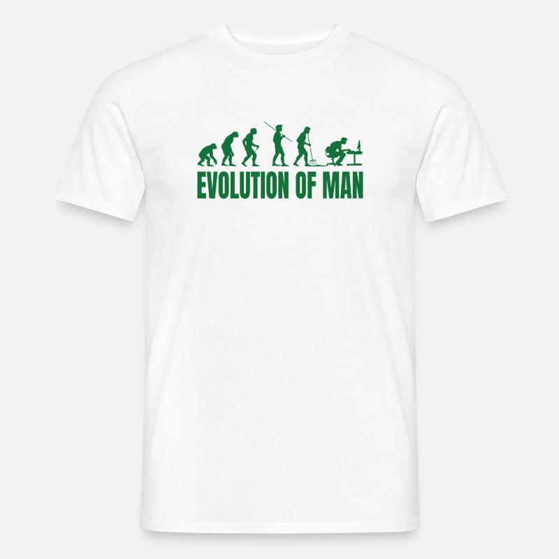 Evolution of Man Programmer IT - Men's T-Shirt - white