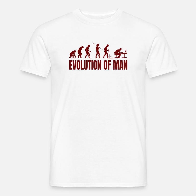 Computer PC Evolution Computer Scientist Programmer - Men's T-Shirt - white