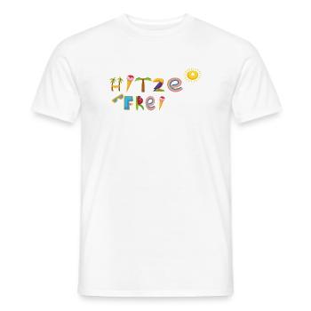 heat-free - Men's T-Shirt - white - Front - AI Model Male 178 dark (178cm)