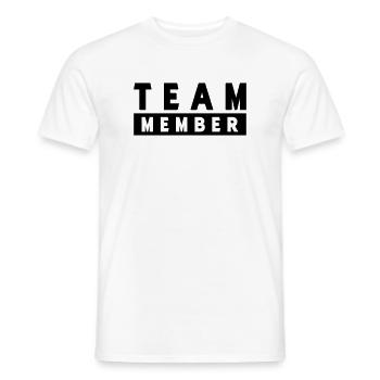 team_member- - T-shirt homme - blanc - Devant - AI Model Male 178 dark (178cm)