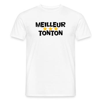 BEST UNCLE - Männer T-Shirt - Weiß - Vorne - AI Model Male 178 dark (178cm)