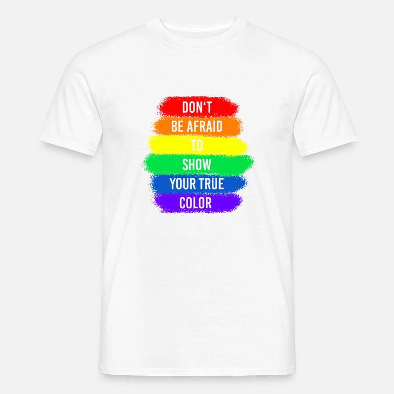 Gay Pride Rechte Csd Stolz Statement lgbt Geschenk - Männer T-Shirt - Weiß