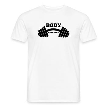bodybuilder, bodybuilding, fitness, workout, beast - Men's T-Shirt - white - Front - AI Model Male 178 dark (178cm)