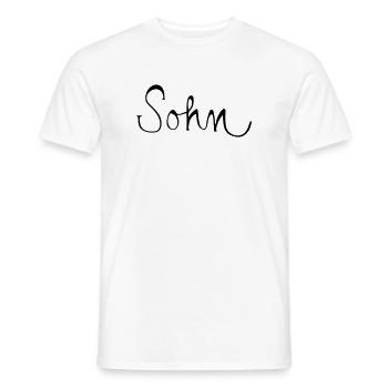 Fils - T-shirt homme - blanc - Devant - AI Model Male 178 dark (178cm)