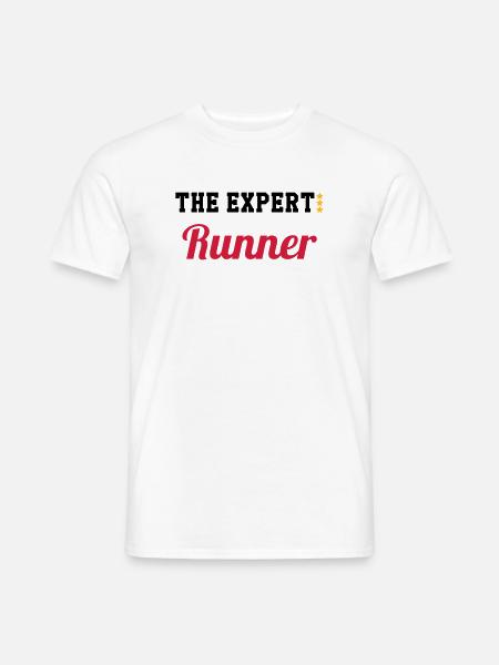 Course à Pied / Running / Jogging / Coureur - T-shirt homme - blanc