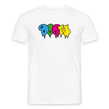 DOOM Hip Hop RAP USA NYC Graffiti Music - Men's T-Shirt - white - Front - AI Model Male 178 dark (178cm)