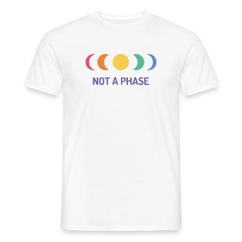 Le mois de la fierté LGBT - Pas une phase - T-shirt homme - blanc - Devant - AI Model Male 178 dark (178cm)