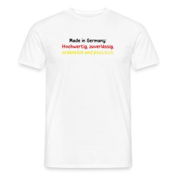 Allemagne Football Dicton - T-shirt homme - blanc - Devant - AI Model Male 178 dark (178cm)