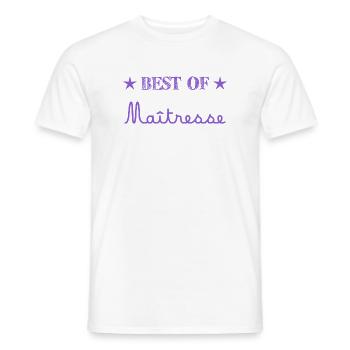 GELIEBTE. VIELEN DANK. DANKE HERRIN - Männer T-Shirt - Weiß - Vorne - AI Model Male 178 dark (178cm)