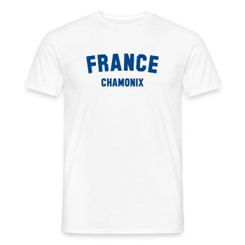 CHAMONIX France - Men's T-Shirt - white - Front - AI Model Male 178 dark (178cm)