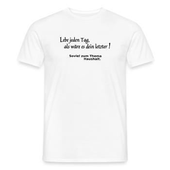 Letzter Tag - Männer T-Shirt - Weiß - Vorne - AI Model Male 178 dark (178cm)