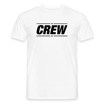 crew - Men's T-Shirt - white - Front - AI Model Male 178 dark (178cm)