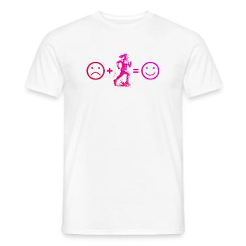 Racing Power Running Design - Men's T-Shirt - white - Front - AI Model Male 178 dark (178cm)