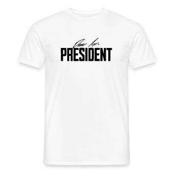 Cher Monsieur le Président, Homme, Mari, Petit Ami, Cadeaux - T-shirt homme - blanc - Devant - AI Model Male 178 dark (178cm)