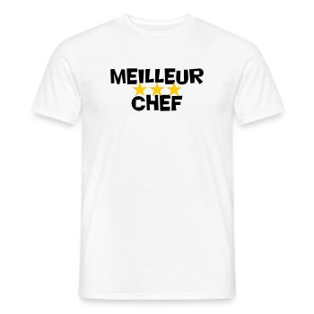 Best Chef - Men's T-Shirt - white - Front - AI Model Male 178 dark (178cm)