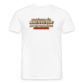 Zuständig für brennende Adventskränze - Männer T-Shirt - Weiß - Vorne - AI Model Male 178 dark (178cm)