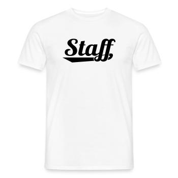 2541614 127337063 STAFF - Men's T-Shirt - white - Front - AI Model Male 178 dark (178cm)