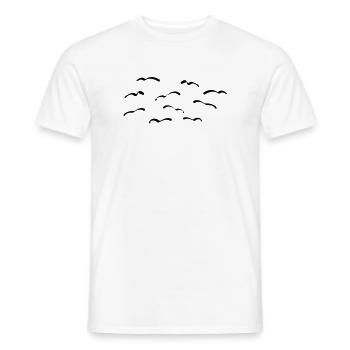 linnut - Men's T-Shirt - white - Front - AI Model Male 178 dark (178cm)