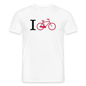 cycling - Men's T-Shirt - white - Front - AI Model Male 178 dark (178cm)
