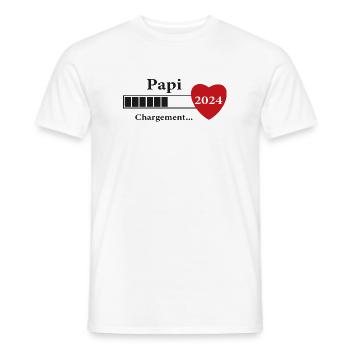 Opa - zukünftiger Opa Loading - Männer T-Shirt - Weiß - Vorne - AI Model Male 178 dark (178cm)