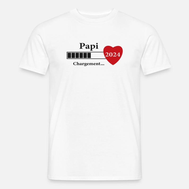 Opa - zukünftiger Opa Loading - Männer T-Shirt - Weiß