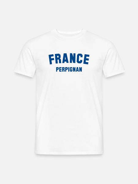 PERPIGNAN, France, France - Men's T-Shirt - white