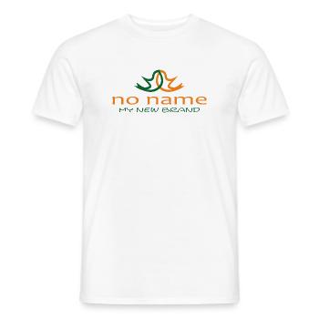 no_name_my_new_brand - Männer T-Shirt - Weiß - Vorne - AI Model Male 178 dark (178cm)