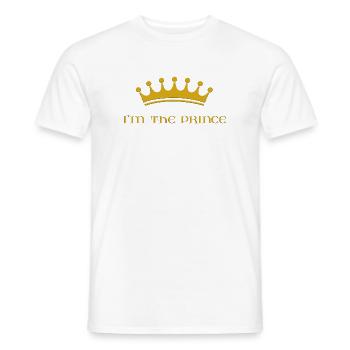 I'm the prince - Men's T-Shirt - white - Front - AI Model Male 178 dark (178cm)