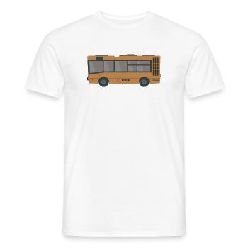 Bus de ville - T-shirt homme - blanc - Devant - AI Model Male 178 dark (178cm)