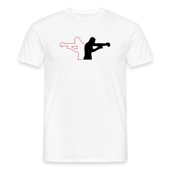 Boxen - Männer T-Shirt - Weiß - Vorne - AI Model Male 178 dark (178cm)