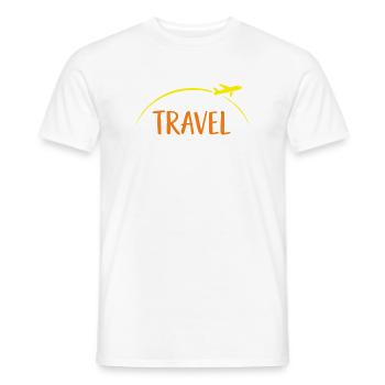 Travel - Männer T-Shirt - Weiß - Vorne - AI Model Male 178 dark (178cm)