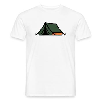 Zelt Camping Sommerlager Pfadfinder Outdoor - Männer T-Shirt - Weiß - Vorne - AI Model Male 178 dark (178cm)