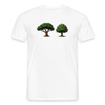 Baumduo Apfelbaum im Gleichgewicht - Männer T-Shirt - Weiß - Vorne - AI Model Male 178 dark (178cm)