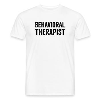 Behavioural therapist, school behaviour technician - Men's T-Shirt - white - Front - AI Model Male 178 dark (178cm)