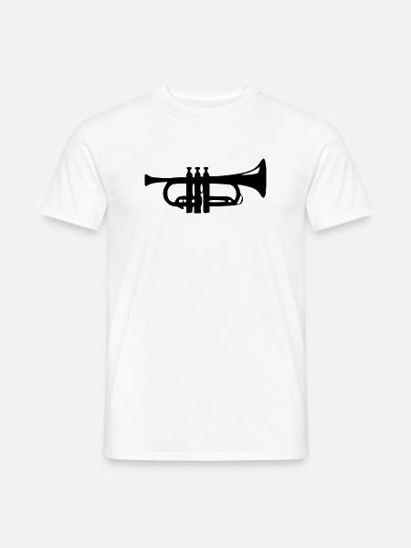 Trompete Geschenk Musiker Blasmusik - Männer T-Shirt - Weiß