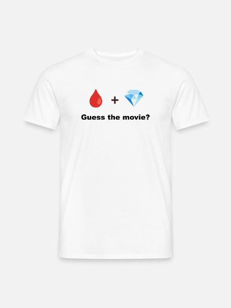 Red Drop und Diamond - Männer T-Shirt - Weiß