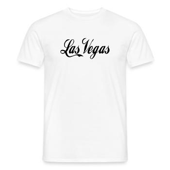 Las Vegas - Men's T-Shirt - white - Front - AI Model Male 178 dark (178cm)