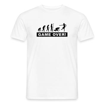 evolution_stag & hen nights - Men's T-Shirt - white - Front - AI Model Male 178 dark (178cm)