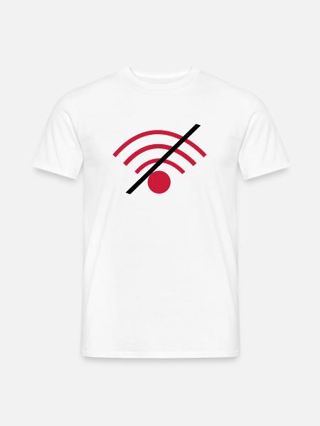 No WLAN - Men's T-Shirt - white